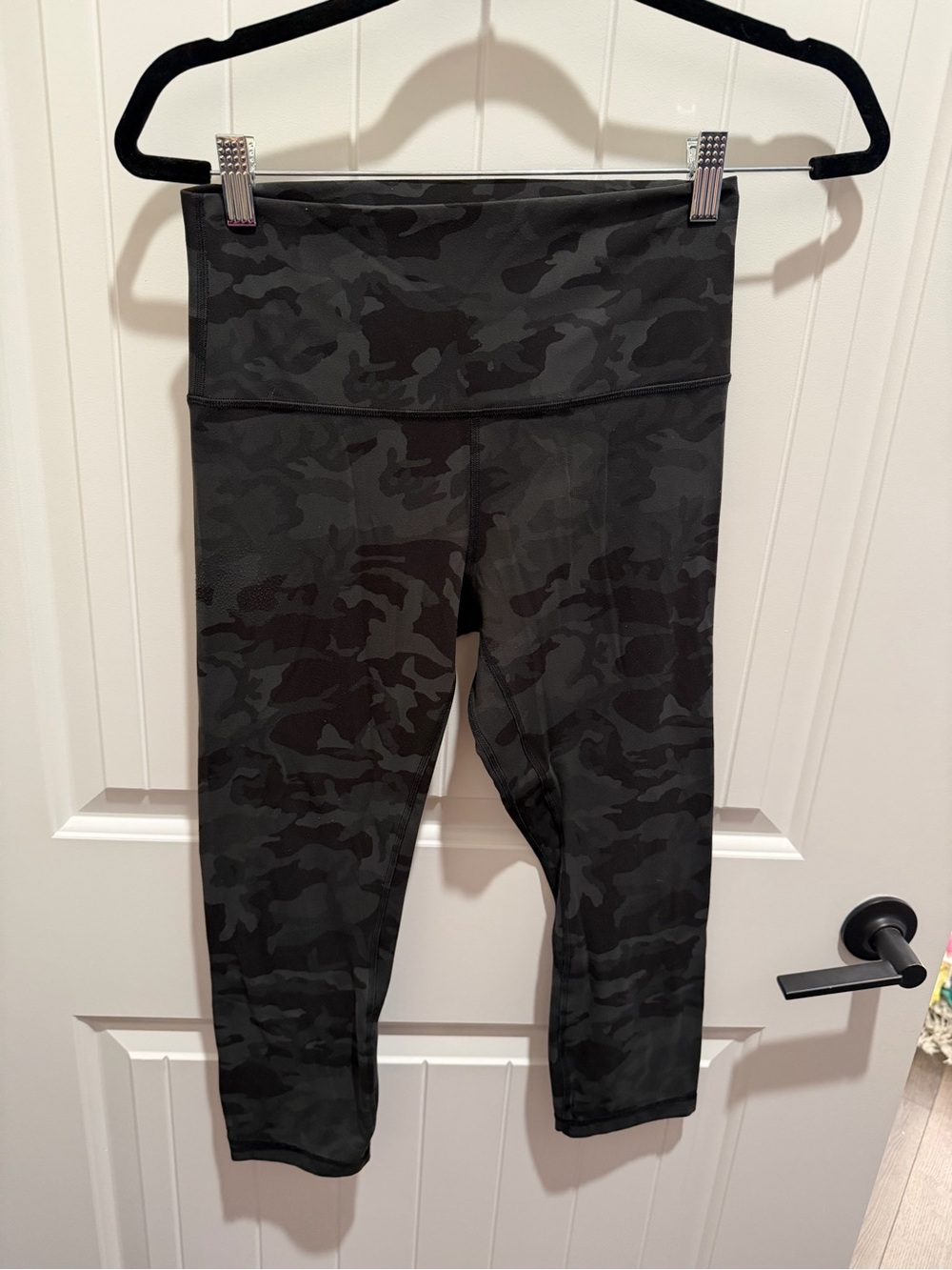 Lululemon Align High-Rise Crop Leggings 21”Camo Black Gray Size 8